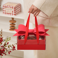 INUNION Boîtes Cadeaux Pliantes Haut de Gamme Aierflorist pour Fleurs, Motif Rose et Papillon, Boîte d'Emballage Cadeau de Luxe pour Fleurs et Gâteaux de Mariage