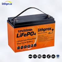 Batterie au lithium LiFePO4 12V200AH de haute qualité pour fauteuil roulant électrique, haute densité énergétique, haute efficacité pour véhicule de mobilité, CE RoHS UL