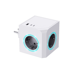 KC/EU-Stecker Eu-Steckdose Würfel buchse USB-Buchse PD25W Tragbare Wand steckdose Licht ring leuchtet beim Einsetzen des Steckers - Product Image 2