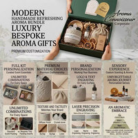 Caja de Regalo Rígida de Lujo Personalizada con Cierre Magnético, Empaque de Presentación Minimalista para Cosméticos, Velas