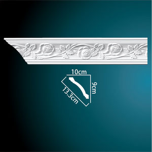 Plinthes et corniches en PU antique, gamme de cadres de corniche, moulures d'angle de plafond sculptées en PU pour intérieur, avec décoration en PU, fixation <span class=keywords><strong>murale</strong></span> - Product Image 1