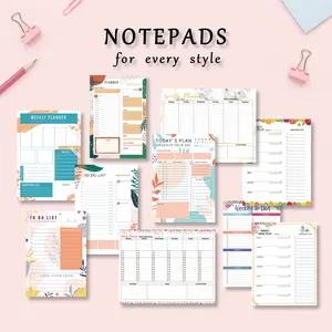 Myway biểu tượng tùy chỉnh hàng tuần hàng ngày kế hoạch thiết kế mới để làm danh sách notepad giấy Memo Pad cho các trường học và văn phòng sử dụng bán buôn