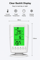 Termostato de Enchufe Programable para el Hogar con Material de PC Antiinflamable, Control Inteligente de Temperatura, Fabricado en Fábrica