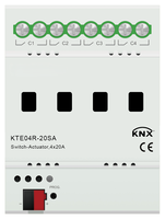 Interrupteur intelligent à prix d'usine, actionneur KNX/EIB 4 canaux 20A pour hôtels et systèmes de maison intelligente KNX
