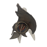 Günstige Maßgefertigte Emaille 3D Gravierte Metallmünze mit Eigenem Logo