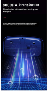 Aspirateur de lit à forte adsorption, aspirateur intelligent UV, nettoyeur de matelas fiable <span class=keywords><strong>pour</strong></span> le nettoyage <span class=keywords><strong>sanitaire</strong></span> familial en intérieur - Product Image 6