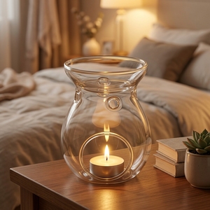 Lampade Aromatiche in Vetro Borosilicato alla Moda, Diffusori di Oli Essenziali, Purificatori d'Aria per Arredamento Camera da Letto - Product Image 3