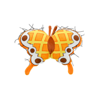 Coussin en peluche papillon personnalisé, coussin de dessin animé unique pour la décoration de la maison et de la voiture