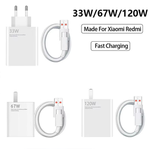Chargeur mural super rapide avec affichage numérique standard or USB 120W 67W 33W US EU UK avec câble 6A type C pour <span class=keywords><strong>Xiaomi</strong></span> Mi 13 14 - Product Image 2