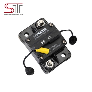 Disjoncteur électrique thermique dc pour <span class=keywords><strong>caravane</strong></span>, 1 paire, E98 40A, réinitialisation manuel - Product Image 6