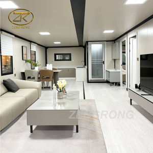 Modular prefabrikasi portabel Flatpack baja rumah Kit kontainer dapat diperluas DIY kabin pantai Bungalow untuk rumah kantor kamar tidur - Product Image 6