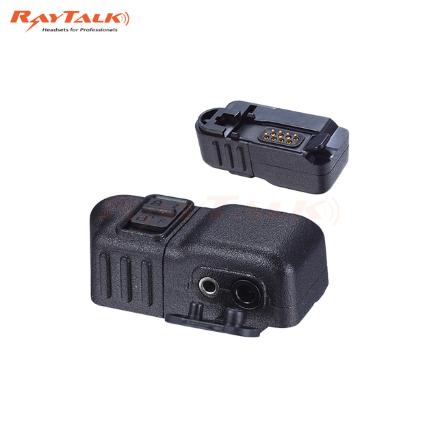 Professional Microphone Adapter for Motorola DP2400/2600/2000 2Pin Connector XLR Omni-Directional Noise Cancelling Headphone