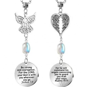 Love Words Glossy <b>Car</b> Hanging <b>Ornament</b> Rearview Mirror Pendant Accessories 25mm*25mm - Product Image 2
