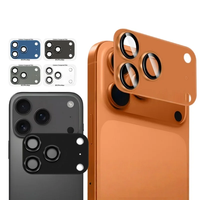Protection d'objectif d'appareil photo 9H HD Armor pour iPhone 17 Pro 17 Pro Max, avec anneau métallique en aluminium et film en verre trempé