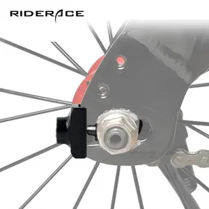 RIDERACE自転車チェーンアジャスターテンショナーファスナーアルミニウム合金ボルトネジBMXフィクシーバイク折りたたみ式自転車サイクリングツール用