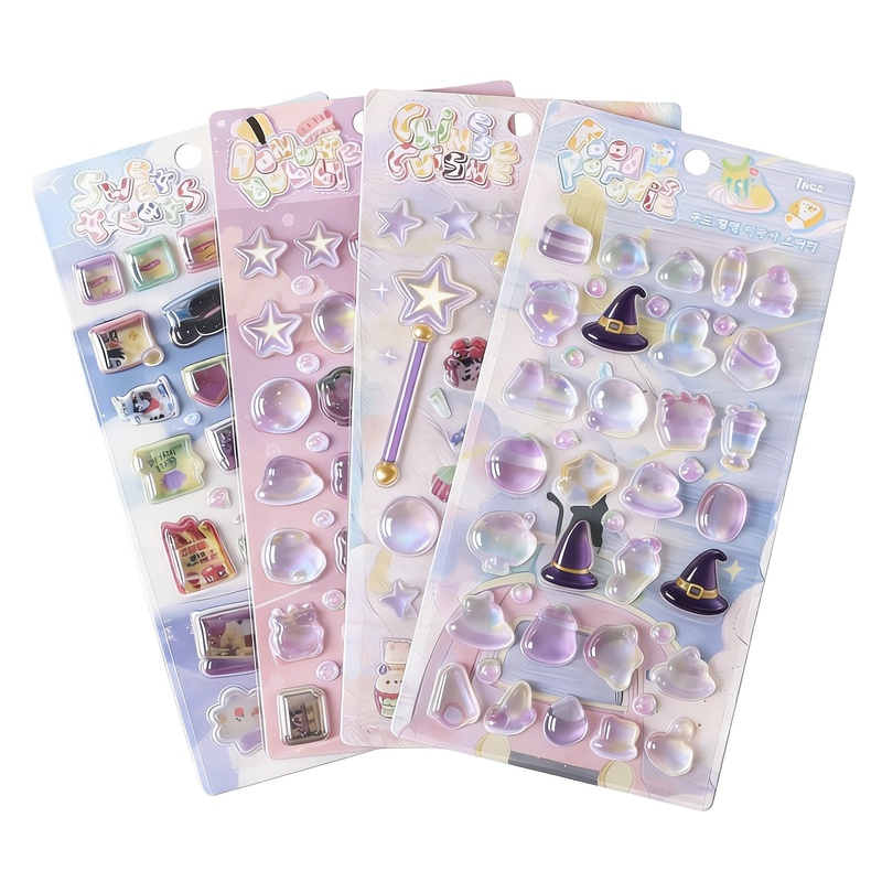 Customized High Quality 3d Crystal Stickers