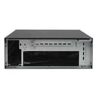 Caja de Servidor Dual Mini-ITX de Aluminio Personalizada de 2U, Fuente de Alimentación Flexible COM, Caja de PC Industrial de 2U