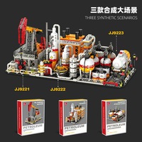 Kit de Construcción de Refinerías y Plataformas Petrolíferas OEM de Gran Demanda - Modelo Completo de Planta Petroquímica, Bloques Industriales para Ingenieros