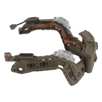 Ensemble d'équipement modulaire pour casque tactique rapide avec rail ARC intégré, boîte à piles, lumière IR, lampe torche LED, double signal lumineux
