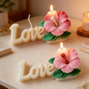 Love Letter Flower <b>Candle</b> <b>Mold</b> Silicone DIY <b>Candle</b> Making Kit Mother's Day Decoration <b>Mold</b> Customizable Shape - Product Image 3