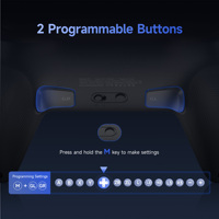 Control Inalámbrico EasySMX S10 de 2.4GHz con Motor de Vibración, Botón Turbo y Botones Programables para 2 y PC