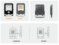 Reflectores LED para Exteriores IP65 de 10W-400W para Iluminación de Estadios y Puertas, Alta Luminosidad