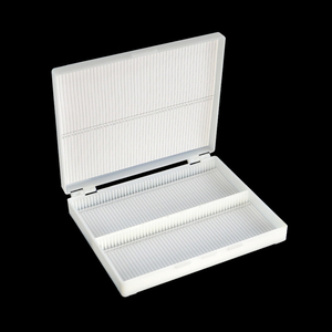 Abs <b>Plastic</b> Microscope <b>Slide</b> Storage Box 24 Slots For Lab Use - Product Image 2