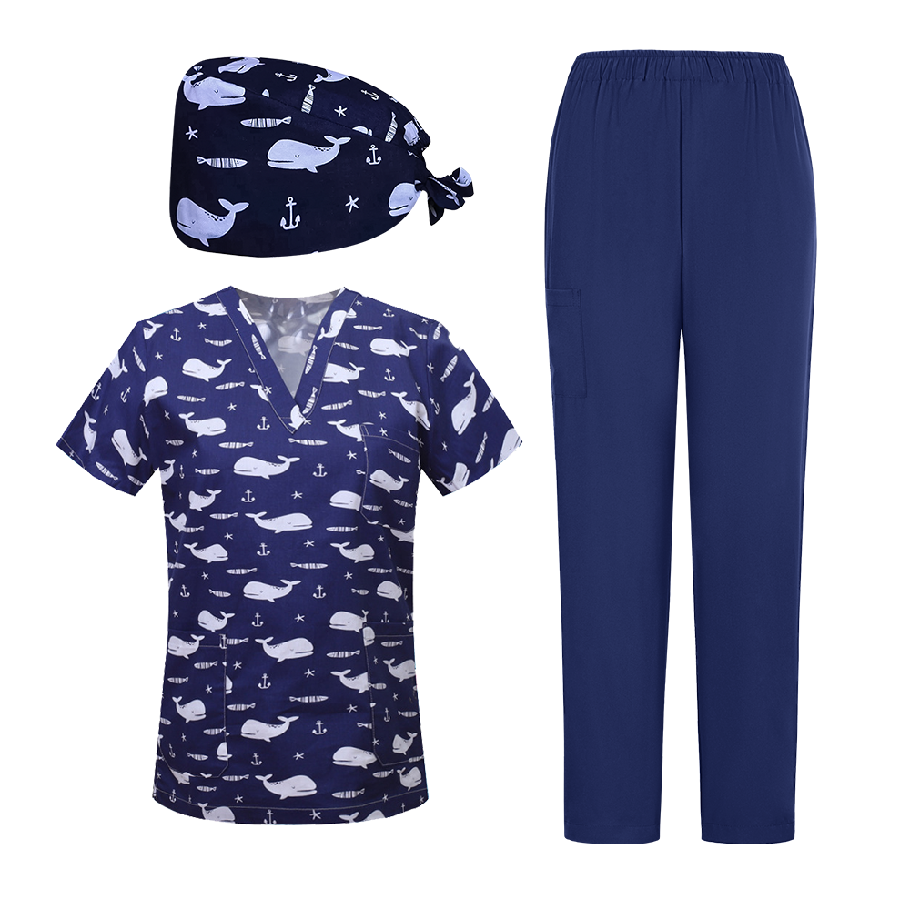 Scrub Pants Printed Scrub Tops Amazon White Women's Uniforms, Work