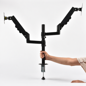 แขนยึดจอภาพคู่ <span class=keywords><strong>Ergotron</strong></span> <span class=keywords><strong>LX</strong></span> แบบ 2 จอ ปรับแนวตั้ง/แนวนอนได้ ขาตั้งสูง สีดำ ทำจากอลูมิเนียมอัลลอย รองรับจอภาพขนาด 40 นิ้ว - Product Image 4