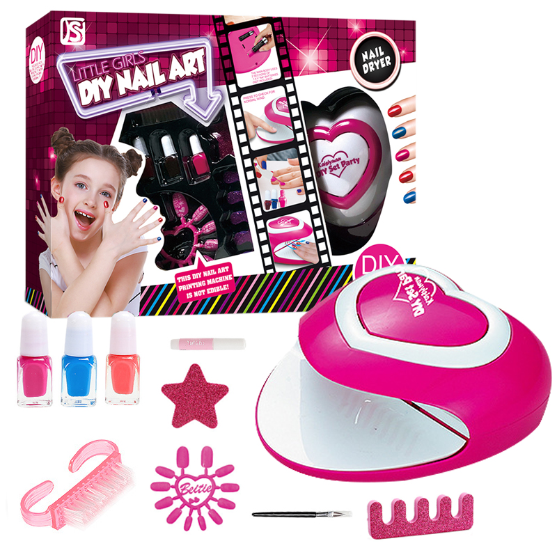 Набор для макияжа принцессы для девочек маникюрный салон игрушка Виртуальный Детский лак для ногтей игрушки для подарков на день рождения нетоксичные игрушки для девочек