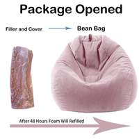Pouf Moderne Pliable Simple et Doux pour Enfants, Fauteuil Paresseux, Siège Enfant avec Housse Amovible