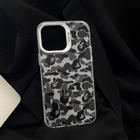Casing Handphone TPU PC Lapis Perak Elektroplating Hijau Populer Baru untuk Iphone Xs 11 12 13 14 15 16 17 18 Pro Max