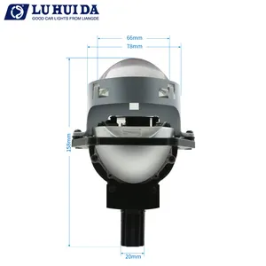 A11 3.0 inç LED projektör Lens far işık yüksek kalite H4 H7 9005 5800K beyaz işık evrensel araba için