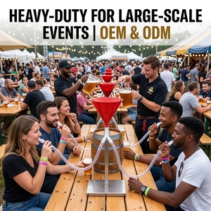 Entonnoir à bière double tête pour boire rapidement, outil de fête, distributeur de boissons alcoolisées à double tuyau, kit de <span class=keywords><strong>jeu</strong></span> de boisson, accessoires de bar - Product Image 6