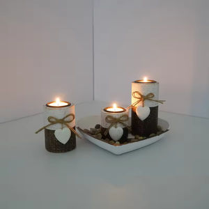 ชุดเชิงเทียนรูปหัวใจไม้สำหรับวันวาเลนไทน์ ตกแต่งบรรยากาศบ้าน ไม่รวมเทียน - Product Image 5