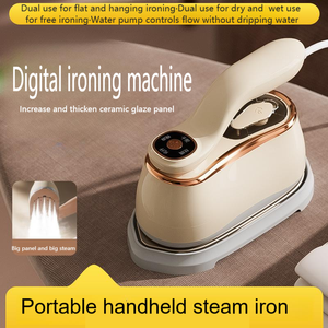 Défroisseur Vapeur Portable Domestique Compact avec Écran d'Affichage, Brosse Vapeur Chaude à Main, Double Usage Humide et Sec - Product Image 2