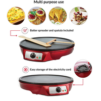 Crêpière électrique Portable professionnelle, antiadhésif, réglable et automatique, Commercial