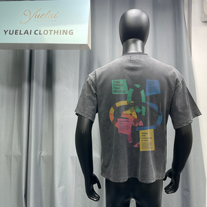 Camiseta de hombre 100% algodón peinado suave, extragrande, de corte holgado y corto, con estampado gráfico DTG, de peso pesado, estilo streetwear desgastado - Product Image 4