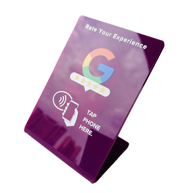CKT Google Review Nfc Stand Qr Code Table Display Stand