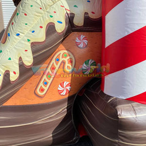 Noël gonflables rebond maison pain d'épice château rebondissant commercial combo château gonflable gonflable pour fête juegos paquet - Product Image 5