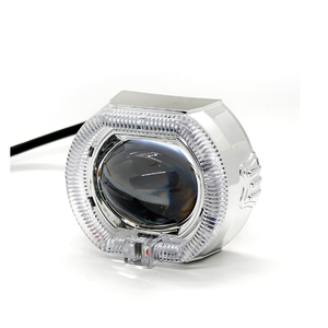 Mini Proyector Bi-LED <span class=keywords><strong>de</strong></span> 2.5 Pulgadas para Faros Delanteros <span class=keywords><strong>de</strong></span> Motocicleta, Lentes DRL, Ojos <span class=keywords><strong>de</strong></span> <span class=keywords><strong>Demonio</strong></span>, Actualización H4 H7, Ojos <span class=keywords><strong>de</strong></span> Ángel, Aluminio RGB - Product Image 2