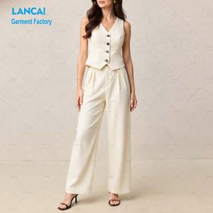 Conjuntos de <span class=keywords><strong>Dos</strong></span> <span class=keywords><strong>Piezas</strong></span> de Ropa de Trabajo Premium, Traje de Oficina Elegante para <span class=keywords><strong>Mujer</strong></span>, Chaleco y Pantalones de Vestir, <span class=keywords><strong>Conjunto</strong></span> Coordinado Personalizado para <span class=keywords><strong>Mujer</strong></span> - Product Image 1