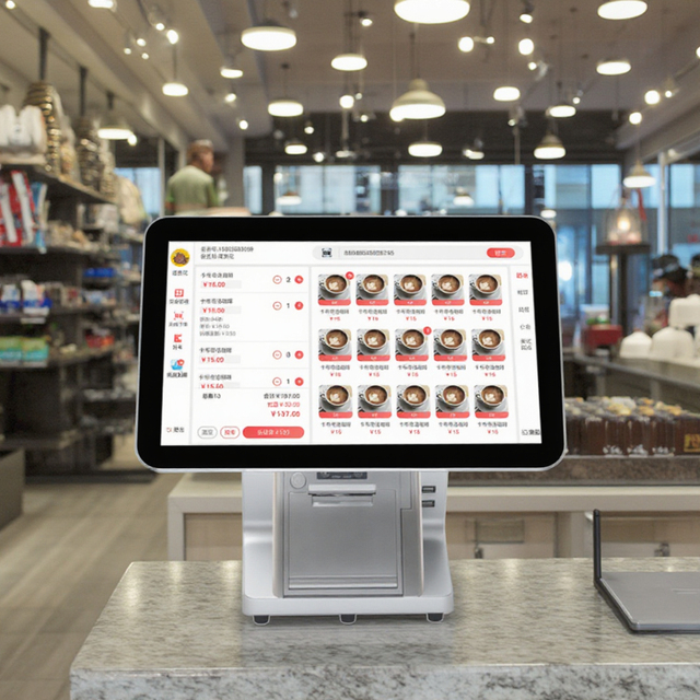 Point of Sale Hardware 15.6inch Dual Screen Android POS System Smart Software Cash Register Machine Terminal for Retail Store