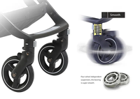Luxe 3-en-1 nouvelle poussette bébé poussette bidirectionnelle absorption des chocs pliante Kinderwagen avec ceinture de sécurité à cinq points pour les enfants