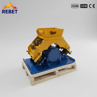 Plaque compacteuse hydraulique professionnelle RIBETTER pour excavatrice avec moteur pour Komatsu/Kubota 3-35 tonnes, homologuée CE