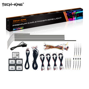 TECH-KING 18 en 1 Sinfonía interior Flow Chasing Light <span class=keywords><strong>Cambio</strong></span> de ambiente luz rgbw color fibra acrílica <span class=keywords><strong>coche</strong></span> luz ambiental - Product Image 1