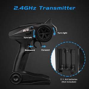 1:18 पैमाने पर बड़ी आरसी कारें 46 किमी/घंटा + गति 2.4 घज ऑल-इलास्ट वाटरप्रूफ रिमोट कंट्रोल ट्रक 4x4 इलेक्ट्रिक ऑफ-रोड कार - Product Image 3