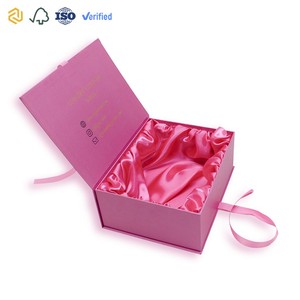 Hair Extension Packaging Custom Luxury Book Shape Satin Lined Human Hair Extension Wig Packaging Boxes