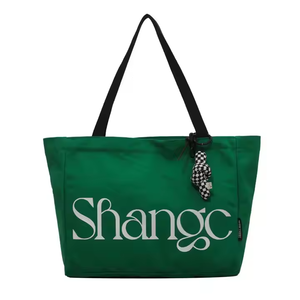 Logotipo personalizado con aislamiento ecológico de gran tamaño Extra grande reutilizable Weekender comestibles verde regalo Unisex todas las estaciones lona de algodón - Product Image 6