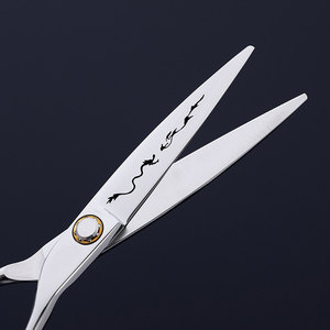 กรรไกรตัดผมมืออาชีพ <span class=keywords><strong>SHISHAMO</strong></span> ขนาด 6 นิ้ว สีฟ้าลายแตก สำหรับตัดผม ซอยผม ช่างทำผม ชุดกรรไกรตัดผม Tijeras - Product Image 2